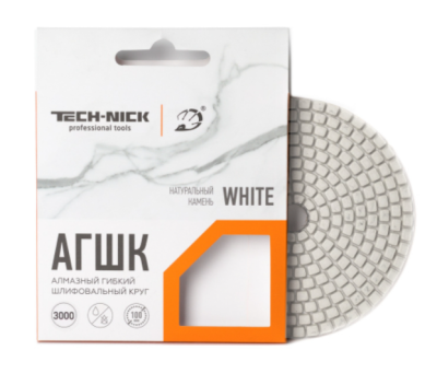 Алмазный Гибкий Шлифовальный Круг WHITE TECH-NICK D100/№800 Алмазный Гибкий Шлифовальный Круг WHITE TECH-NICK D100/№800
