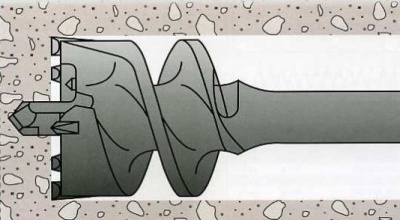 Проломной бур SDS MAX 50x1000мм по бетону Проломной бур SDS MAX 50x1000мм по бетону